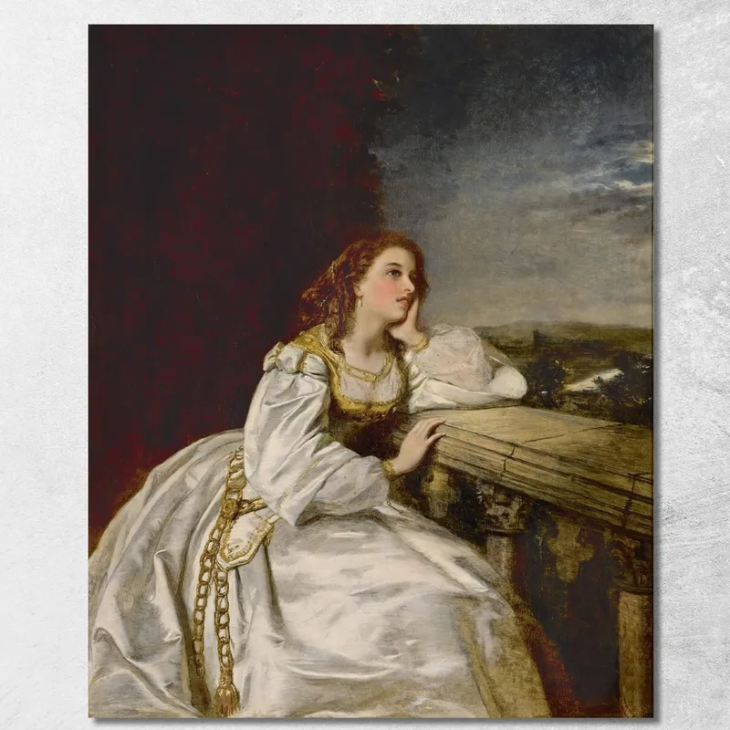Julia 'Oh, Dass Ich Ein Handschuh Auf Dieser Hand Wäre' William Powell Frith drucken auf leinwand