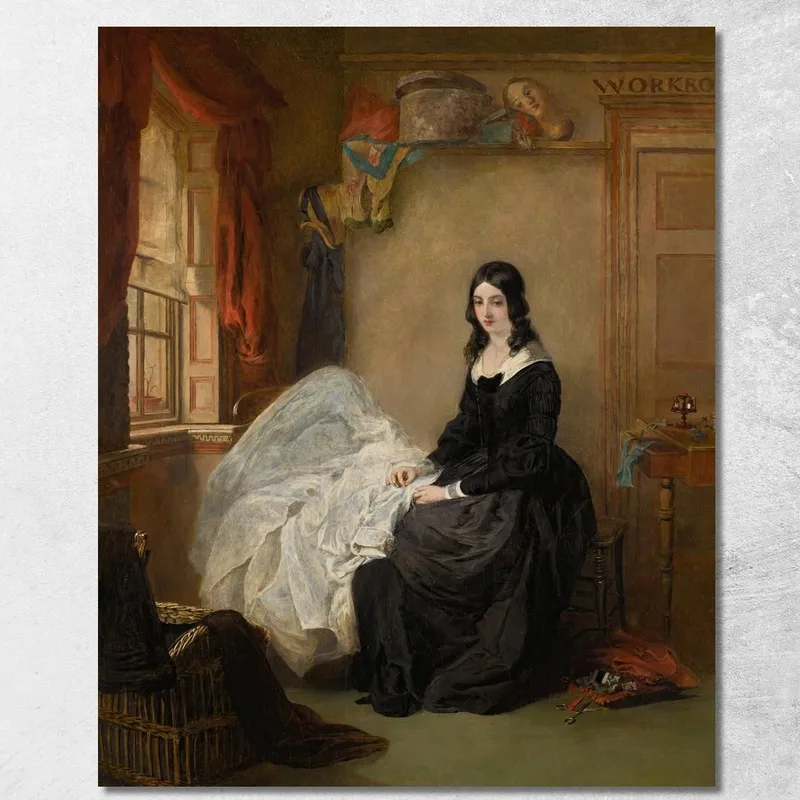 Kate Nickleby Bei Madame Mantalini 2 William Powell Frith drucken auf leinwand