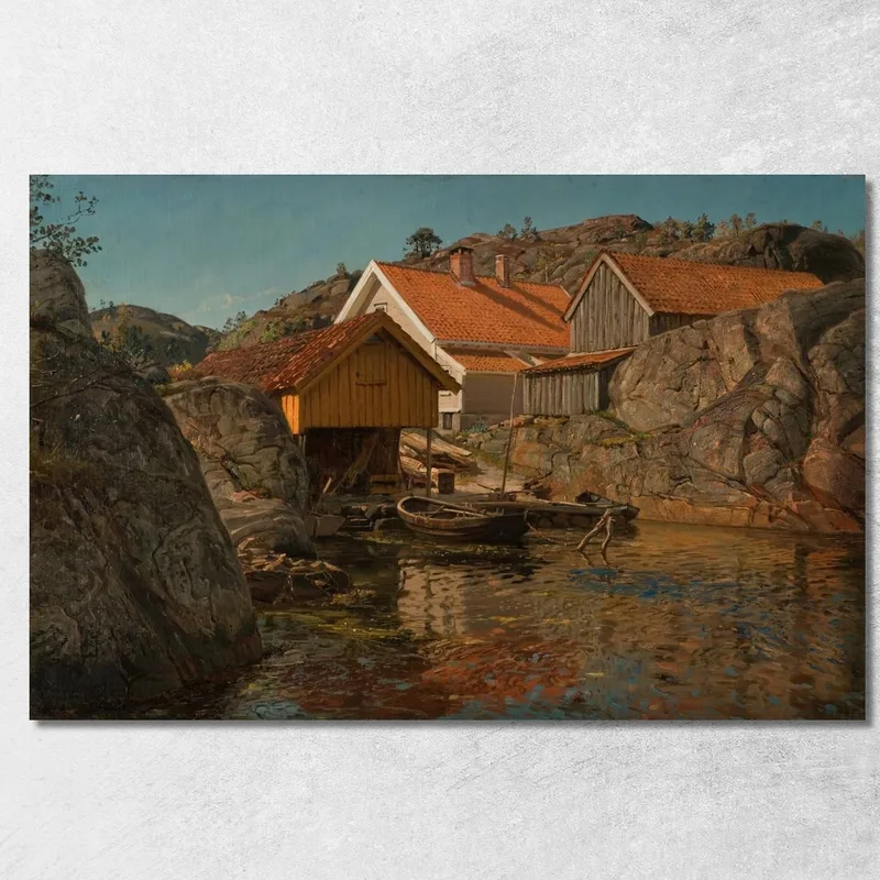 Zwischen Klippen. Mole Ny-Hellesund Amaldus Nielsen