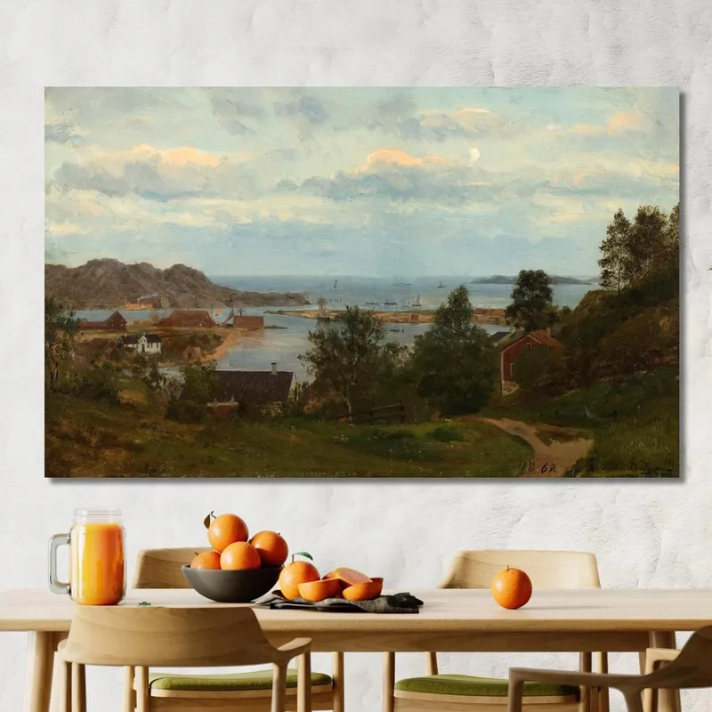 Scene From Mandal Oxevolden Amaldus Nielsen