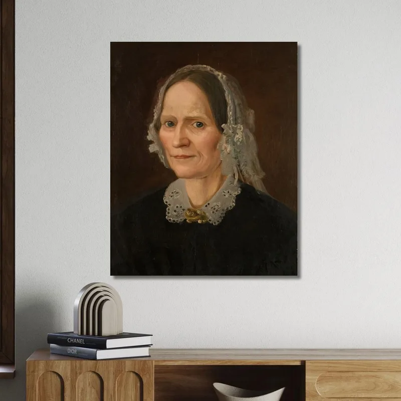 Retrato De La Madre Del Artista Amaldus Nielsen