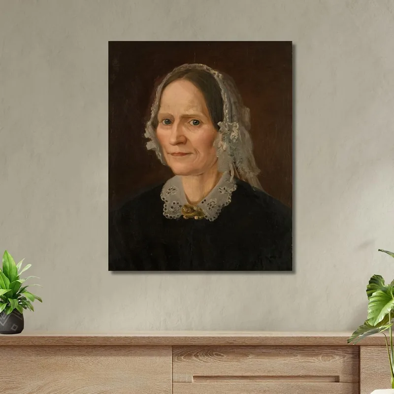 Retrato De La Madre Del Artista Amaldus Nielsen