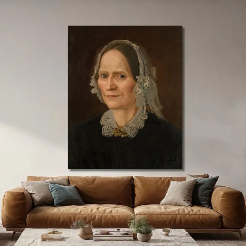 Retrato De La Madre Del Artista Amaldus Nielsen