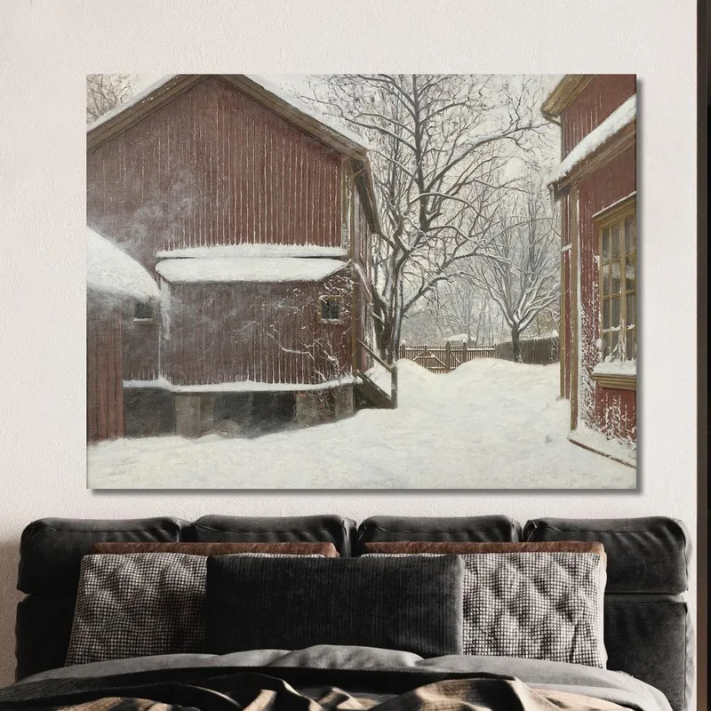 Schneetreiben In Majorstuveien 8 Amaldus Nielsen