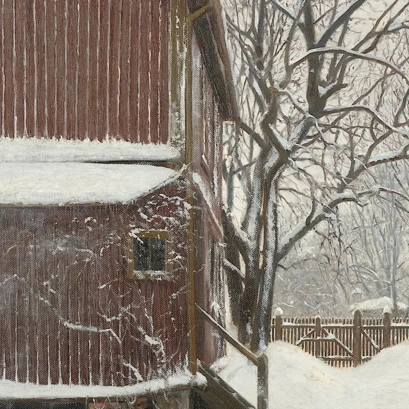 Schneetreiben In Majorstuveien 8 Amaldus Nielsen