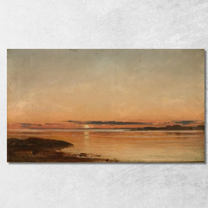 Coucher De Soleil Près De Fredrikstad Amaldus Nielsen