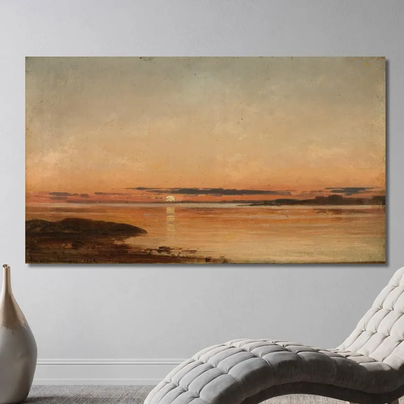 Coucher De Soleil Près De Fredrikstad Amaldus Nielsen