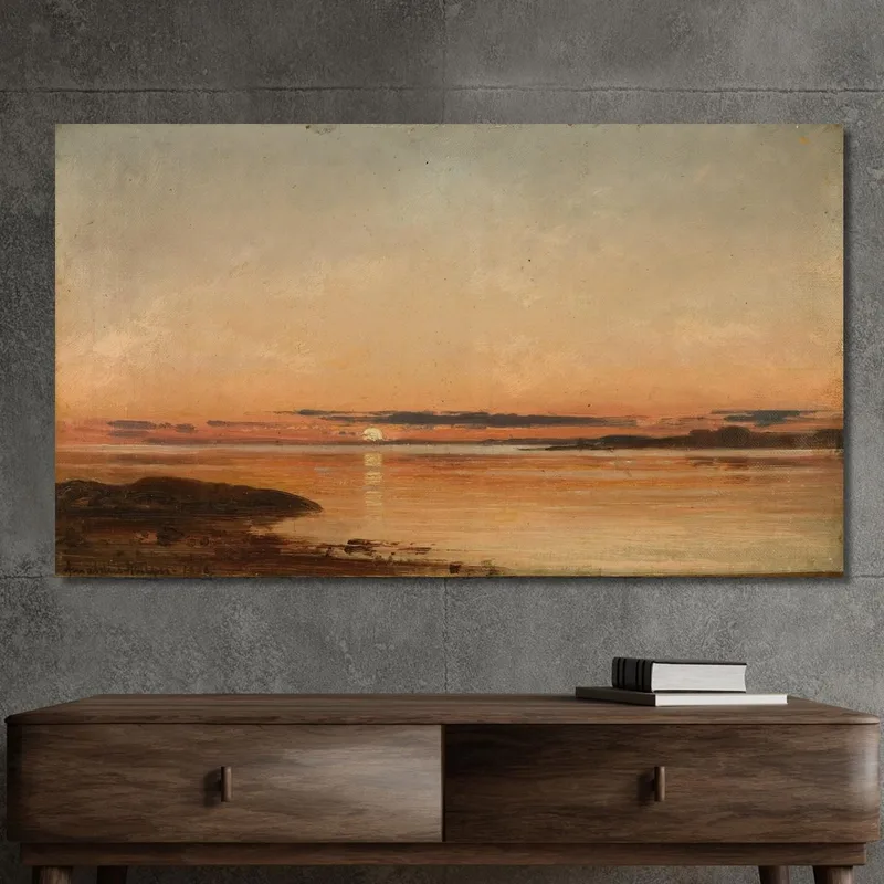 Coucher De Soleil Près De Fredrikstad Amaldus Nielsen