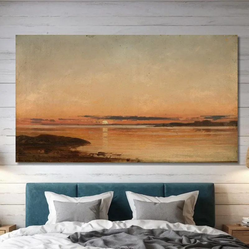 Coucher De Soleil Près De Fredrikstad Amaldus Nielsen