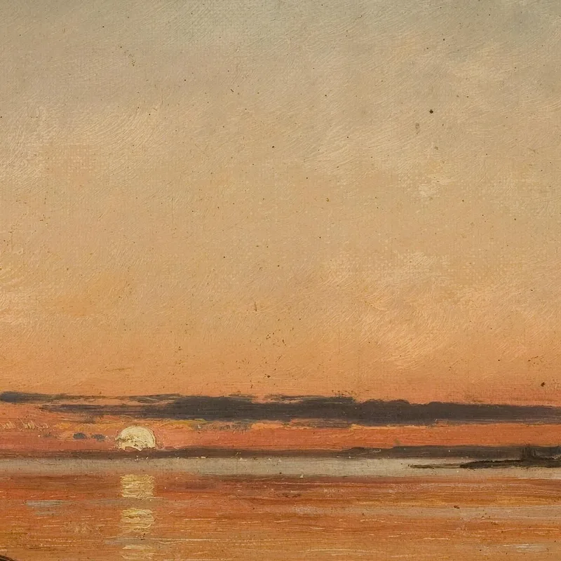 Coucher De Soleil Près De Fredrikstad Amaldus Nielsen