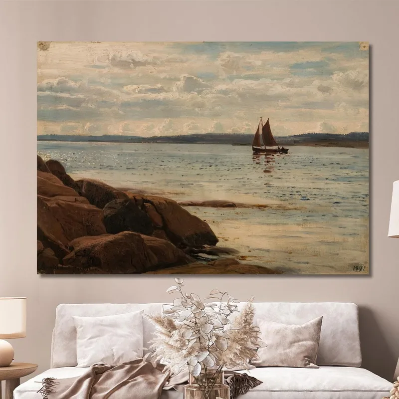 Strandpartie Auf Den Hvaler-Inseln Amaldus Nielsen