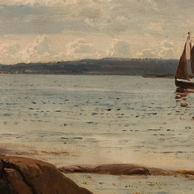 Strandpartie Auf Den Hvaler-Inseln Amaldus Nielsen