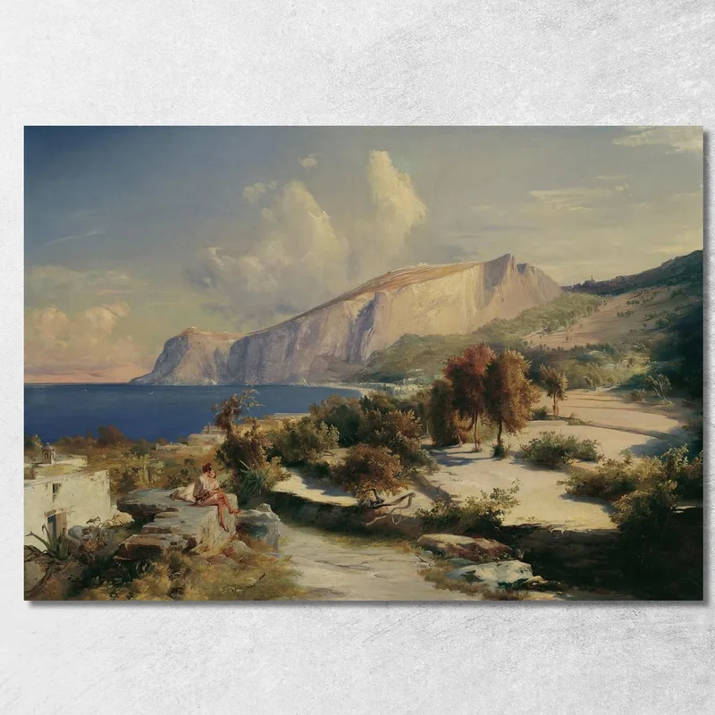 Pomeriggio A Capri Carl Blechen quadro stampa su tela