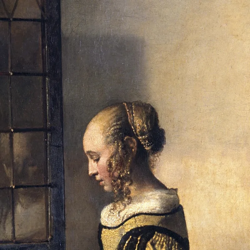 Mädchen Liest Einen Brief An Einem Offenen Fenster Jan Vermeer
