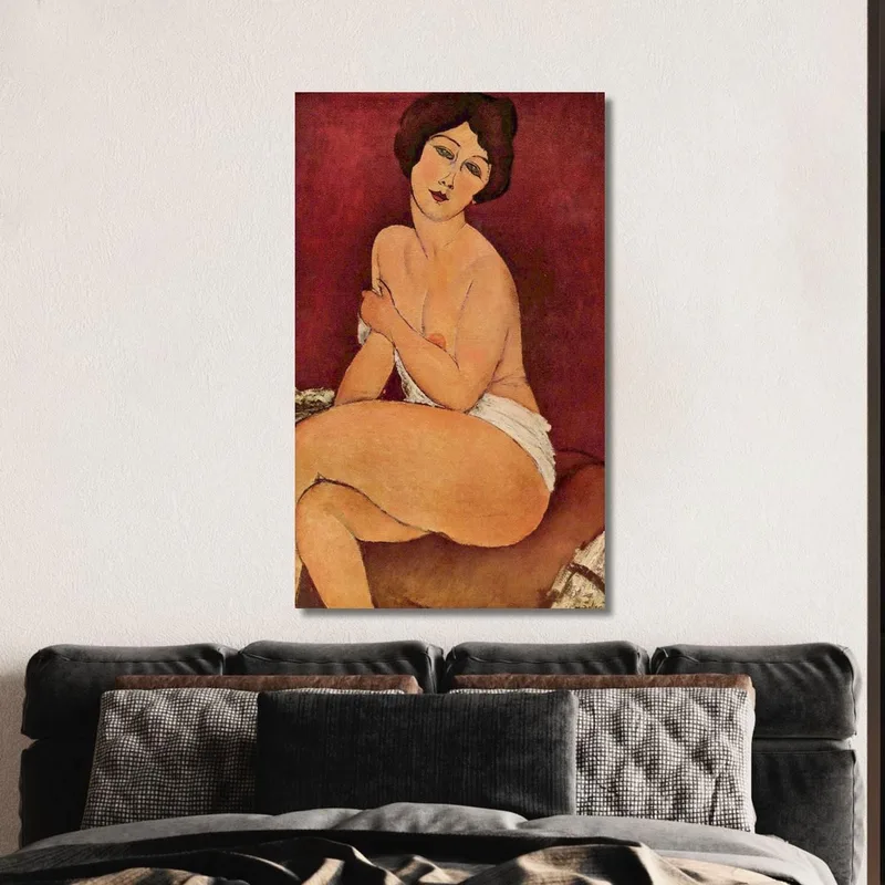 Desnuda Sentada En Un Diván Amedeo Modigliani