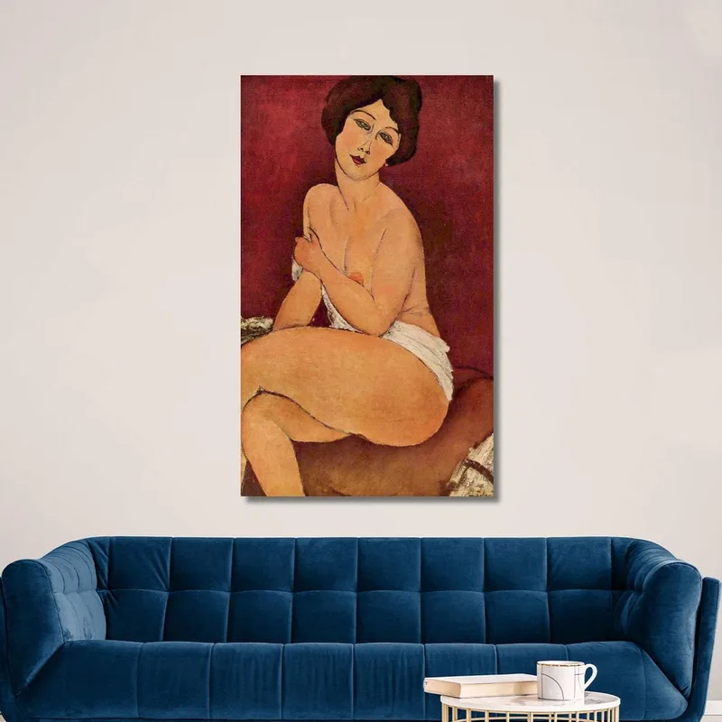 Desnuda Sentada En Un Diván Amedeo Modigliani