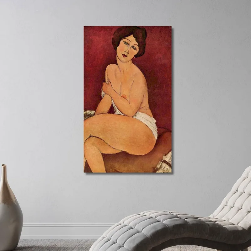 Desnuda Sentada En Un Diván Amedeo Modigliani