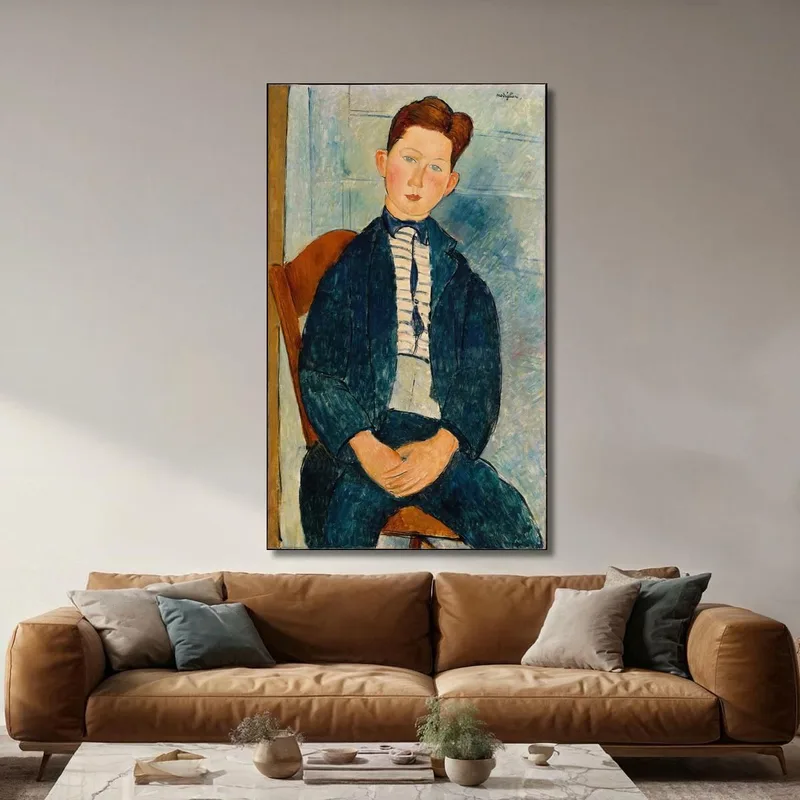 Niño Con Un Suéter De Rayas Amedeo Modigliani