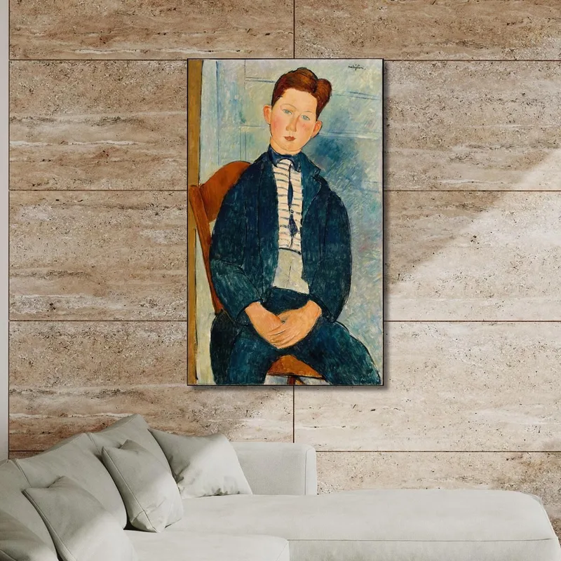 Niño Con Un Suéter De Rayas Amedeo Modigliani