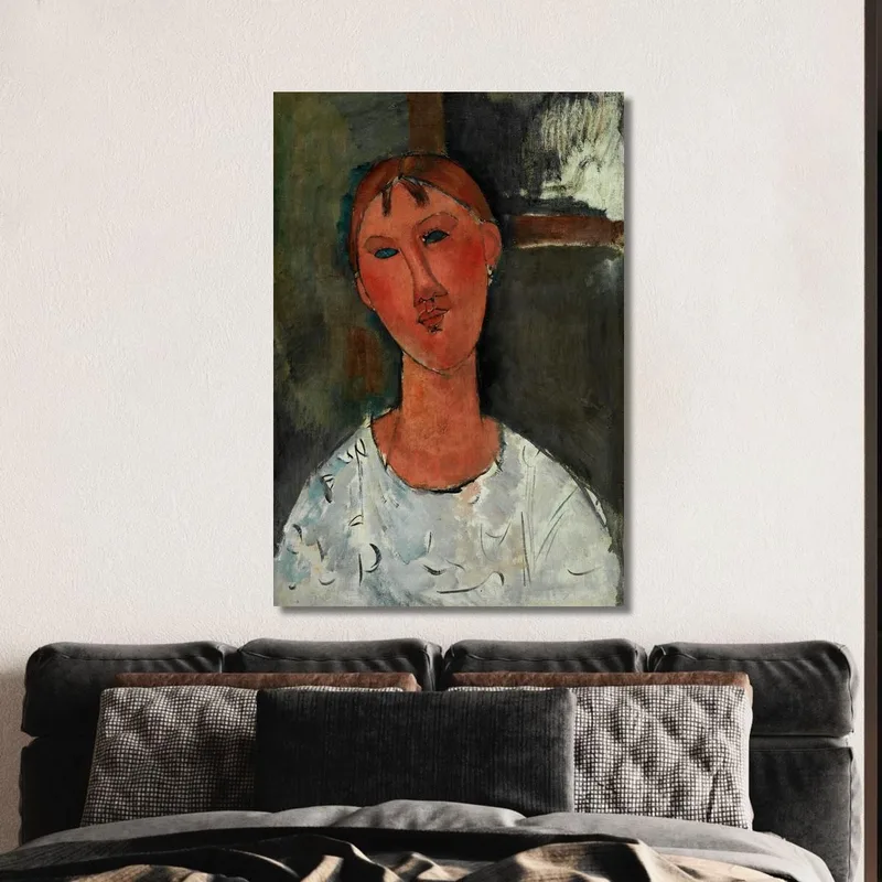 Fille En Chemisier Blanc Amedeo Modigliani