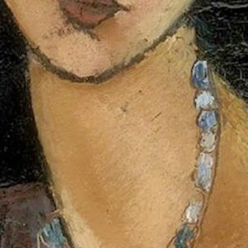 Jeanne Hebuterne With Hat And Necklace Amedeo Modigliani