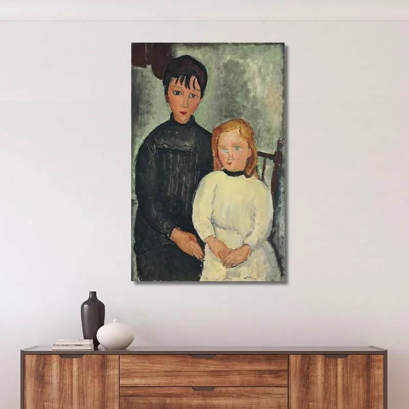 Die Beiden Mädchen Amedeo Modigliani
