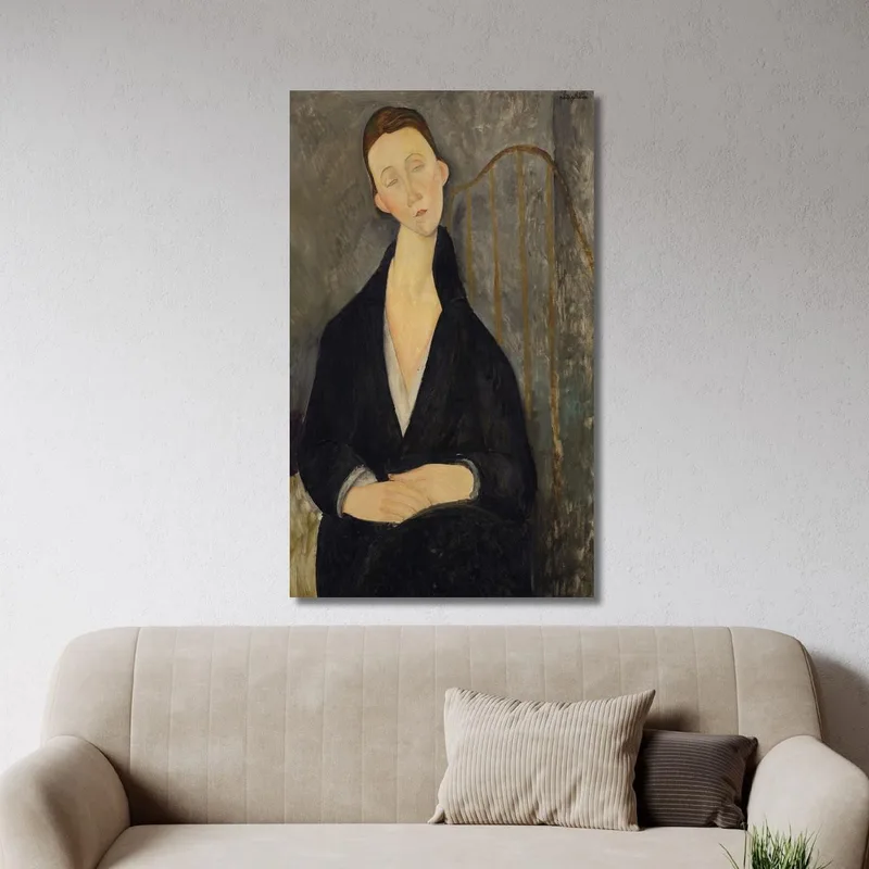 Lunia Czechowska In The Black Dress Amedeo Modigliani