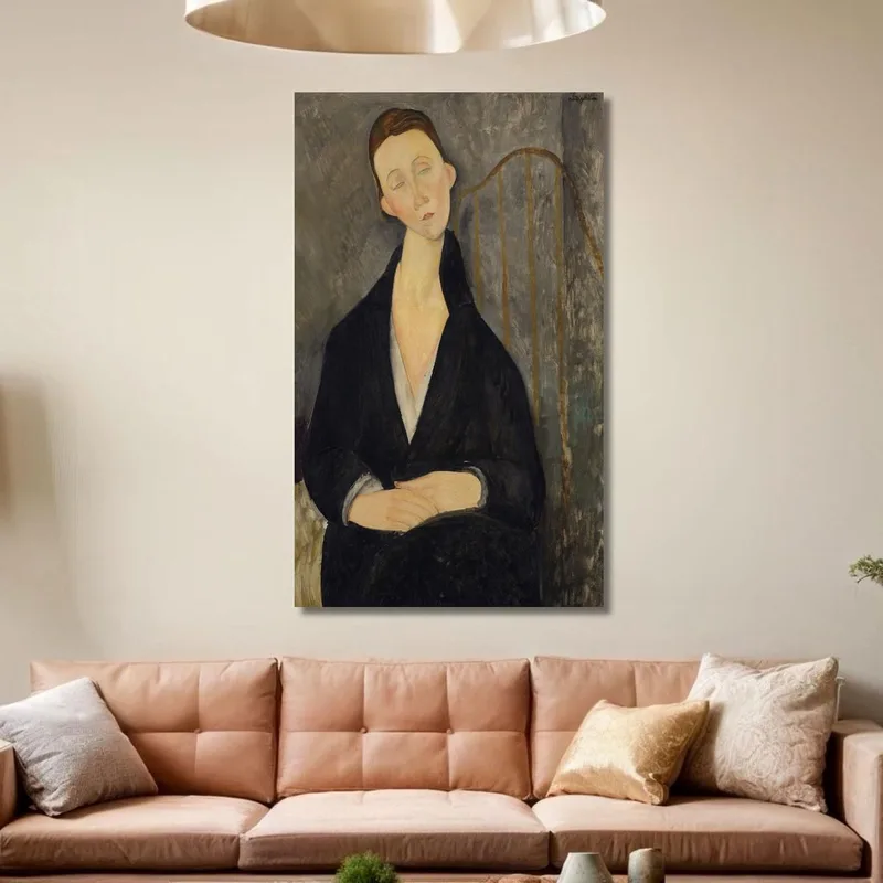 Lunia Czechowska In The Black Dress Amedeo Modigliani
