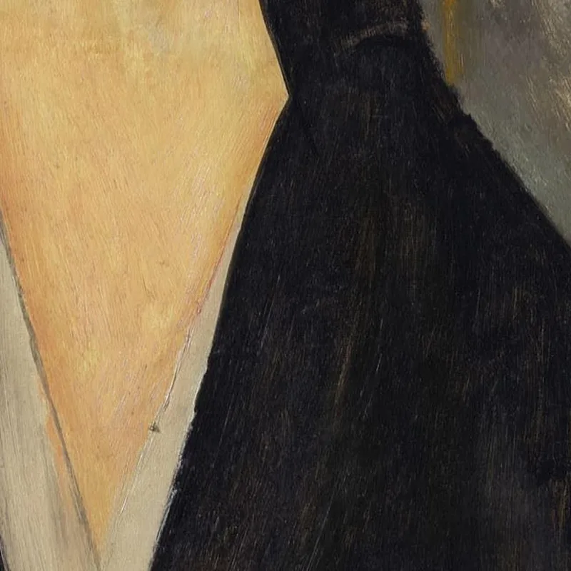 Lunia Czechowska In The Black Dress Amedeo Modigliani