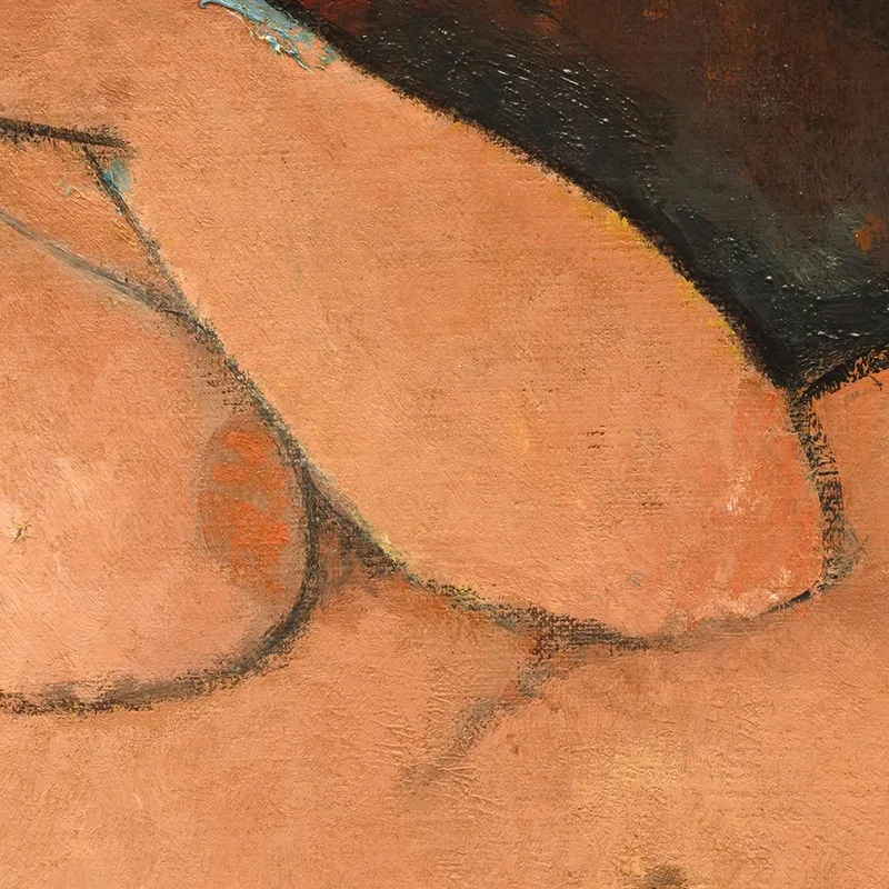 Nu Sur Un Coussin Bleu Amedeo Modigliani