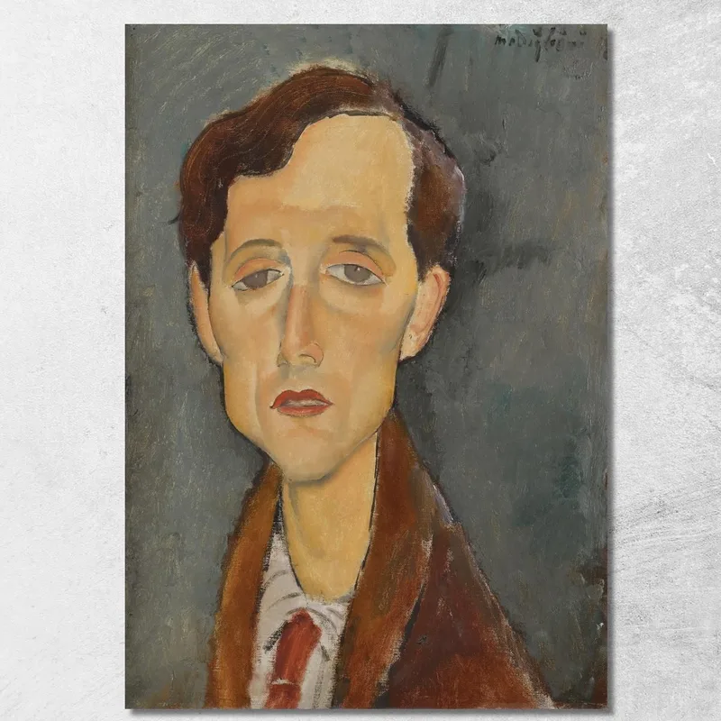 Portrait Of Frans Hellens Amedeo Modigliani