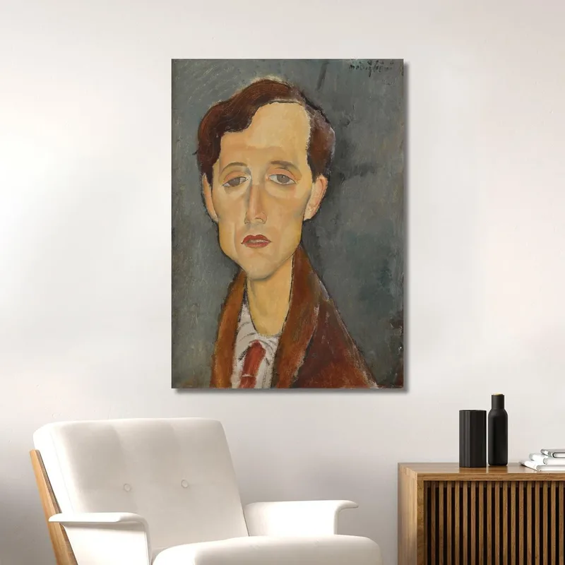 Portrait Of Frans Hellens Amedeo Modigliani