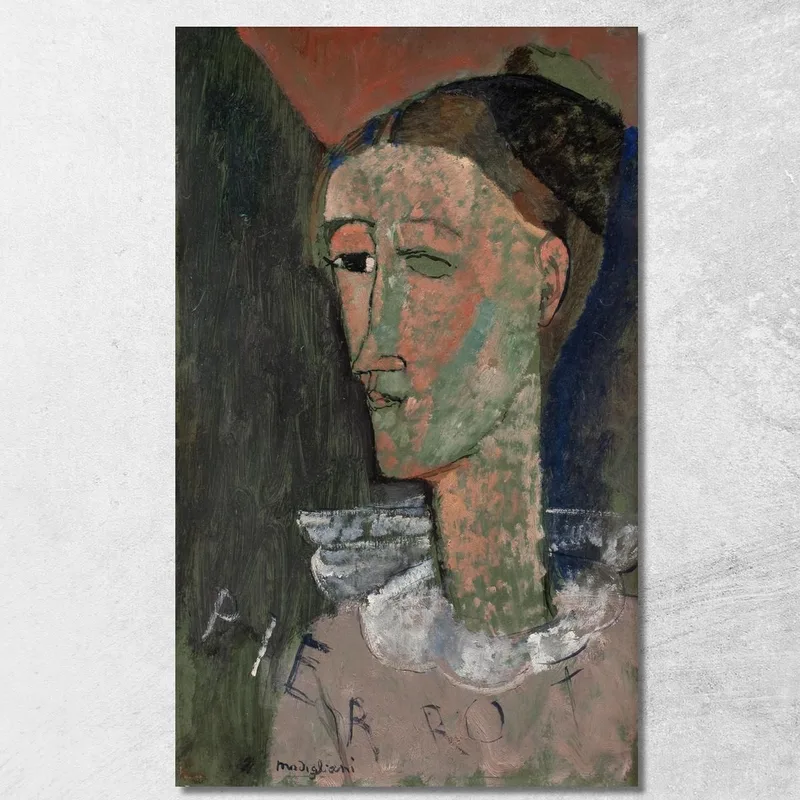 Autorretrato Como Pierrot Amedeo Modigliani