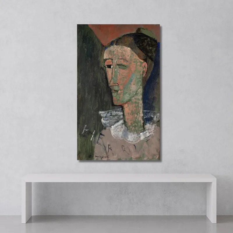 Autorretrato Como Pierrot Amedeo Modigliani
