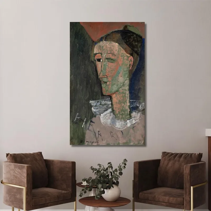 Autorretrato Como Pierrot Amedeo Modigliani