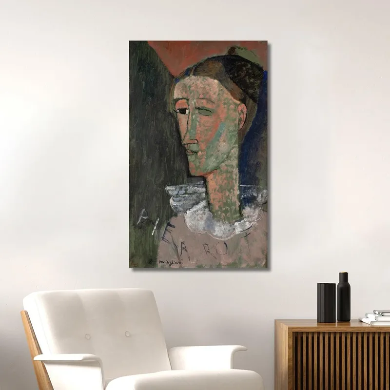 Autorretrato Como Pierrot Amedeo Modigliani