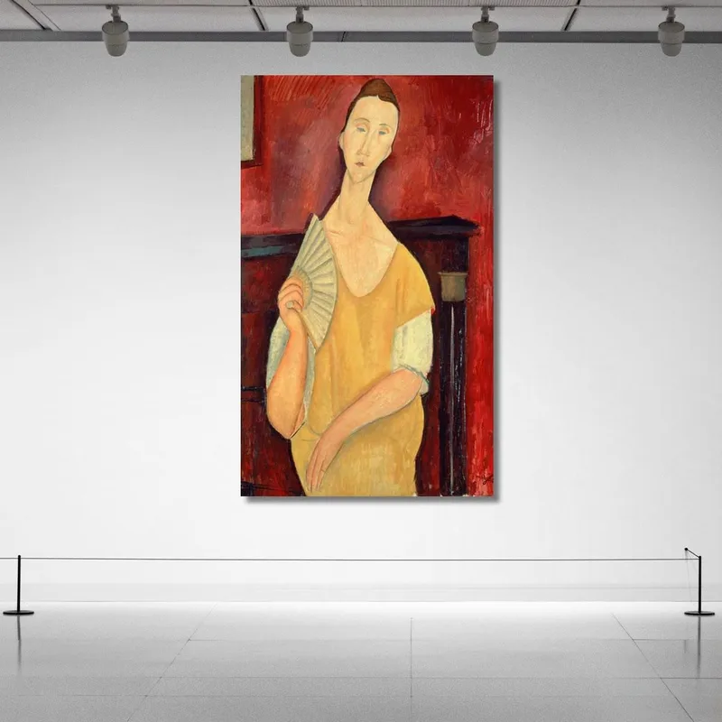 Woman With A Fan Amedeo Modigliani